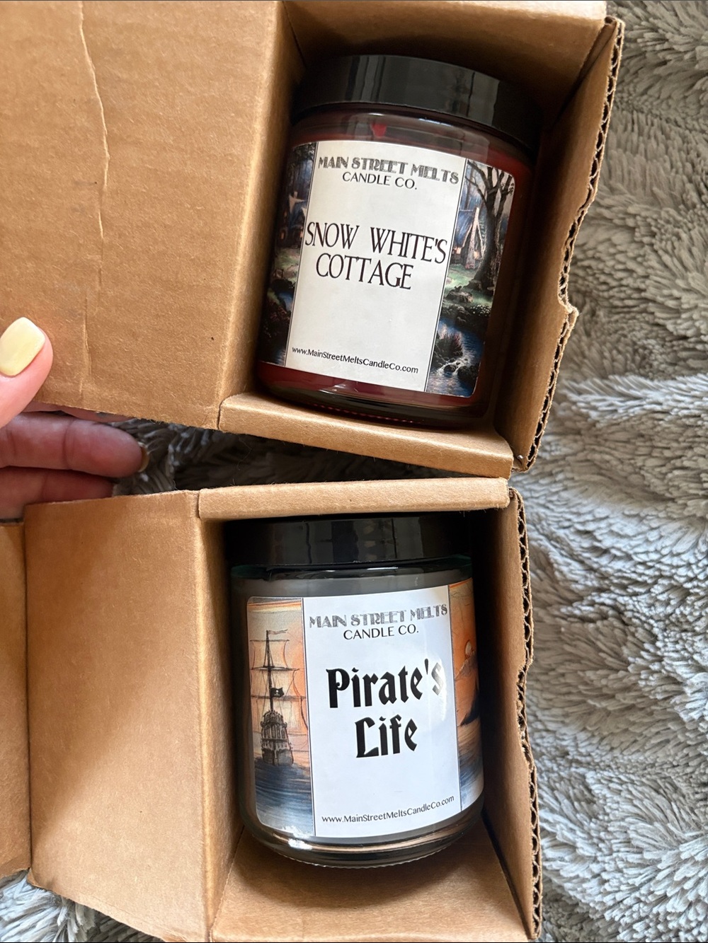 'Pirate's Life' Gray Scented Jar Candle Small Disney Inspired Snow White
